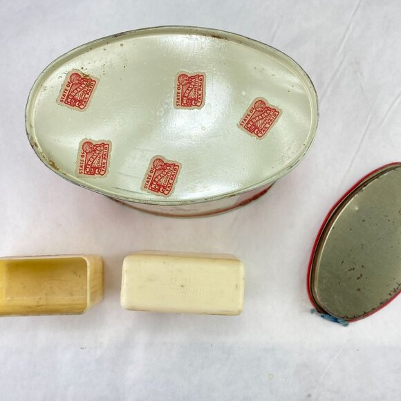 Vintage Cavalier Cigarettes Oval Tin and Cigarette Pack Holder Lot of 2 - Picture 8 of 10